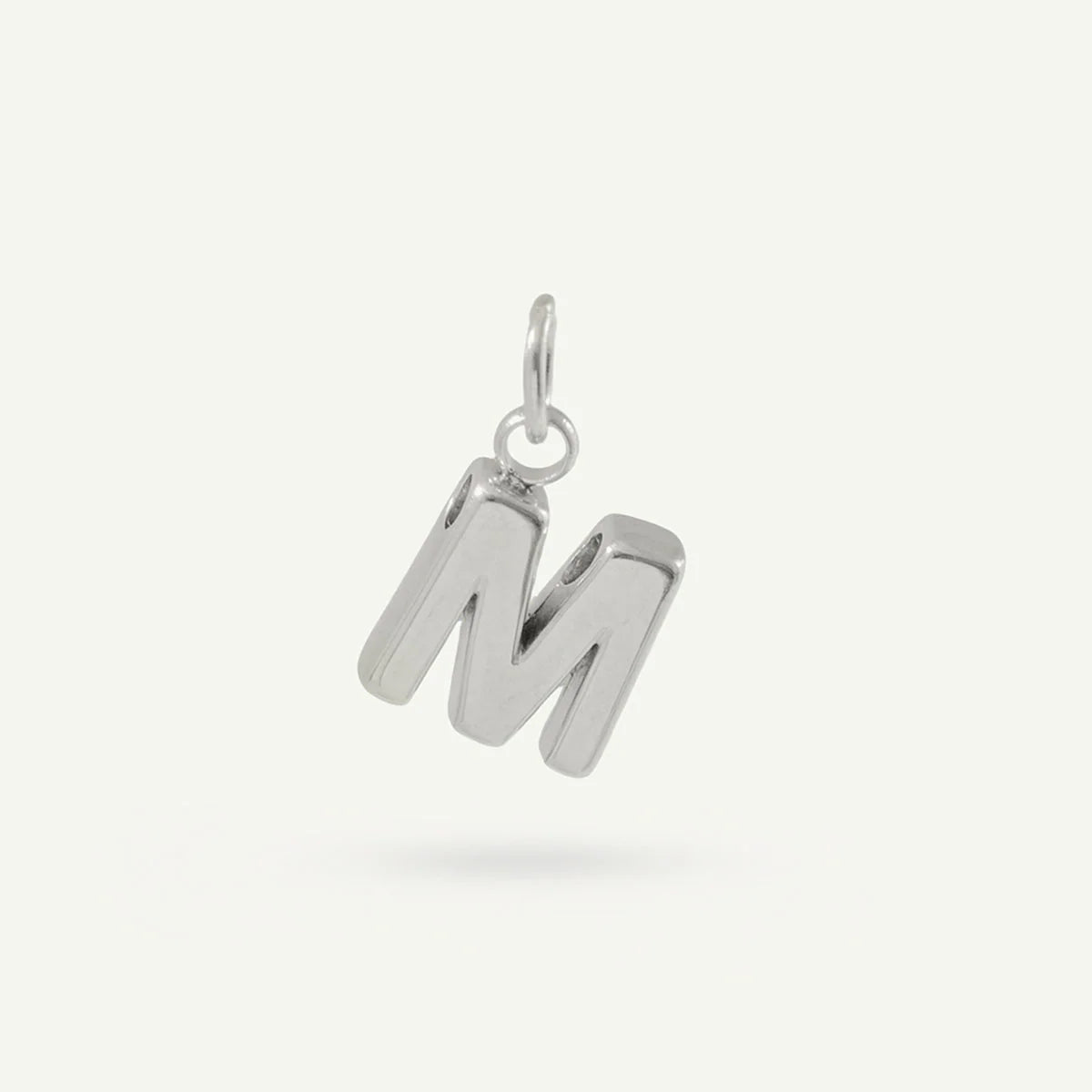 Floating Monogram Letter Charm