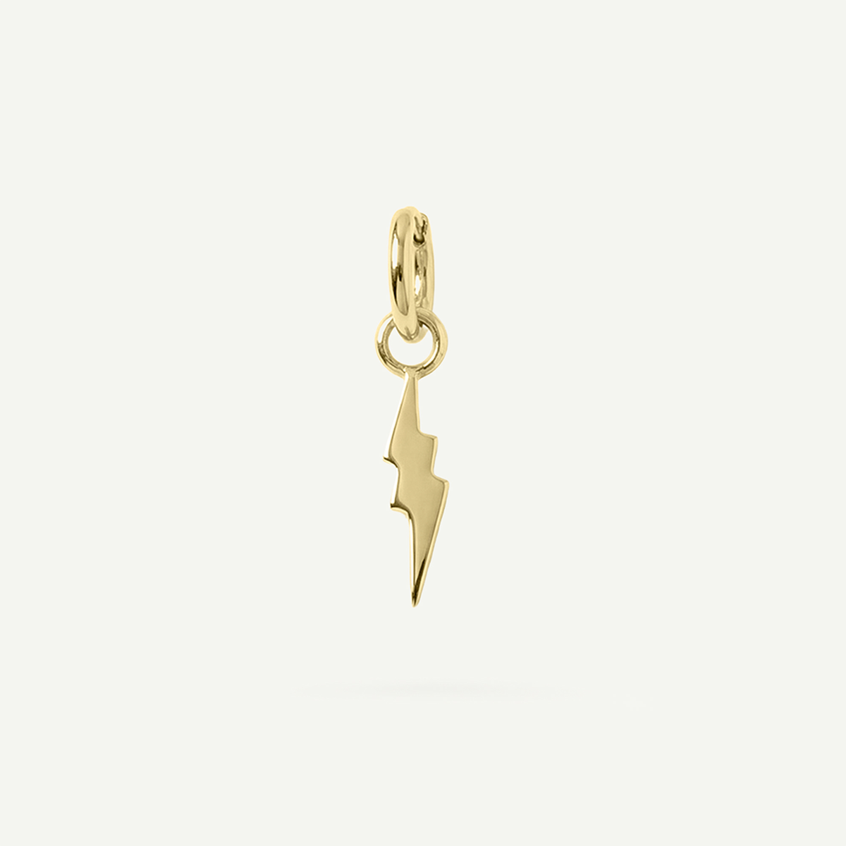 Mini Lightning Bolt Charm, Gold