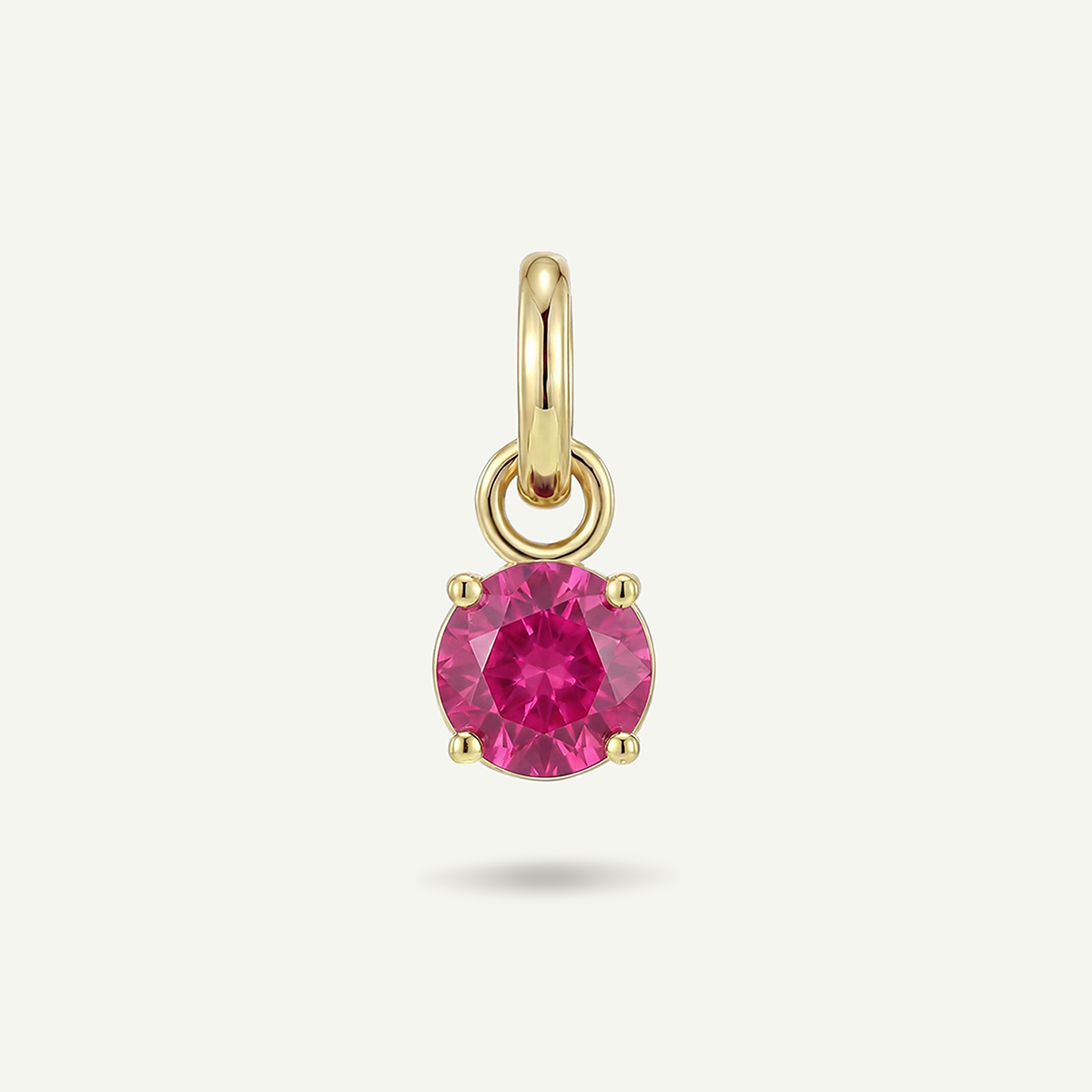 Magenta Gem February Birthstone Charm
