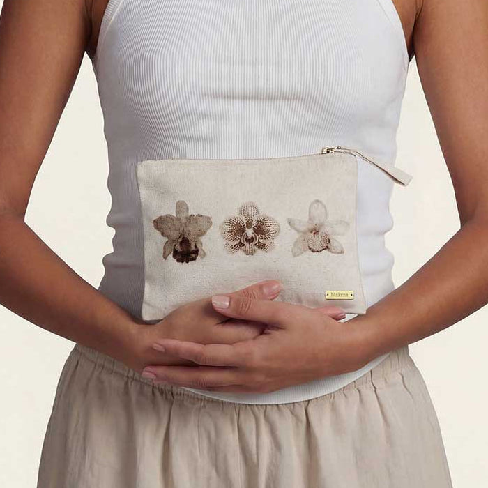 Earthy Orchid Zip Pouch
