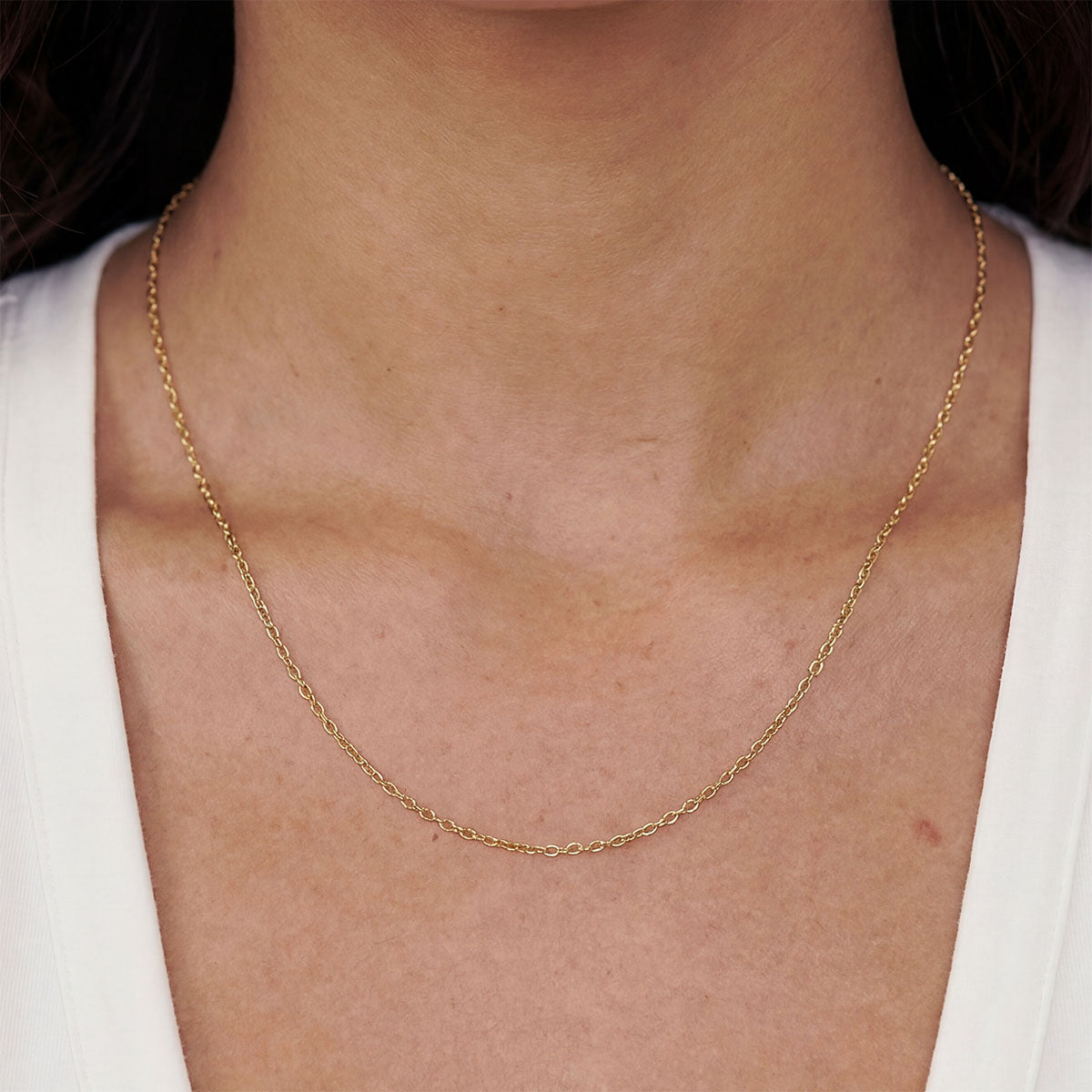 Cable Chain Thin Necklace