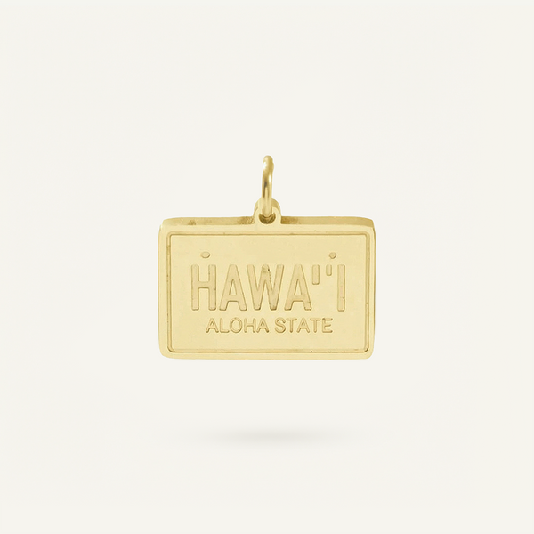 Hawaii License Plate Charm