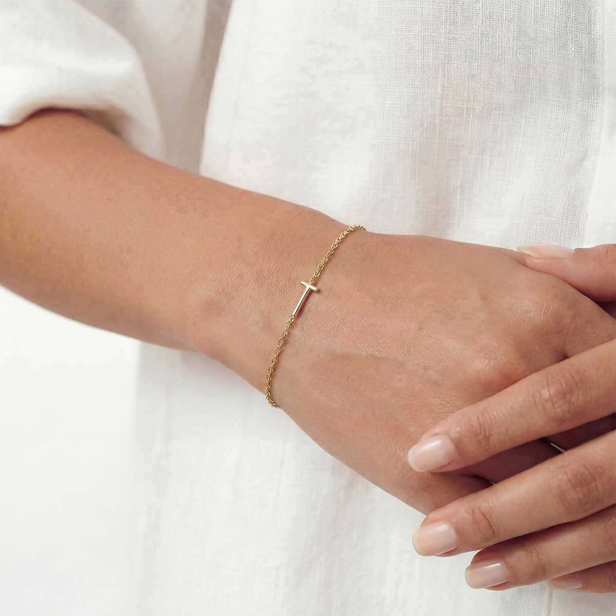 Monogramed Side Bracelet