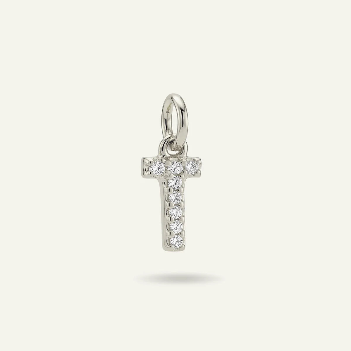 Diamond Monogram Letter Charm