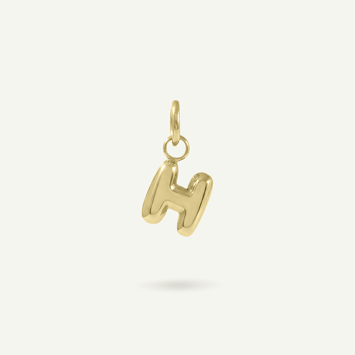 Bubble Monogram Letter Charm
