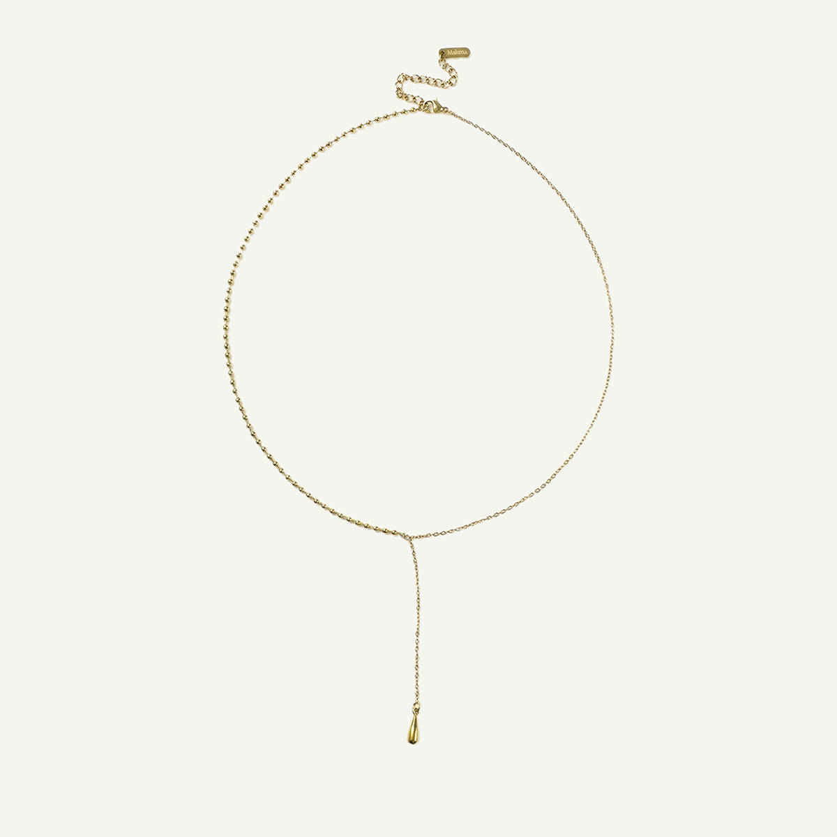 Teardrop Variety Necklace, Gold