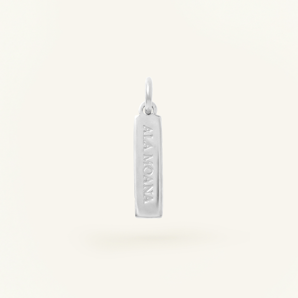 Ala Moana Rectangle Charm Silver