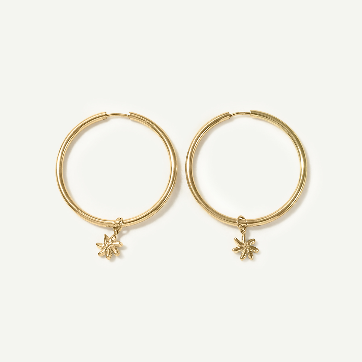 Tiare Large Hoops, Gold