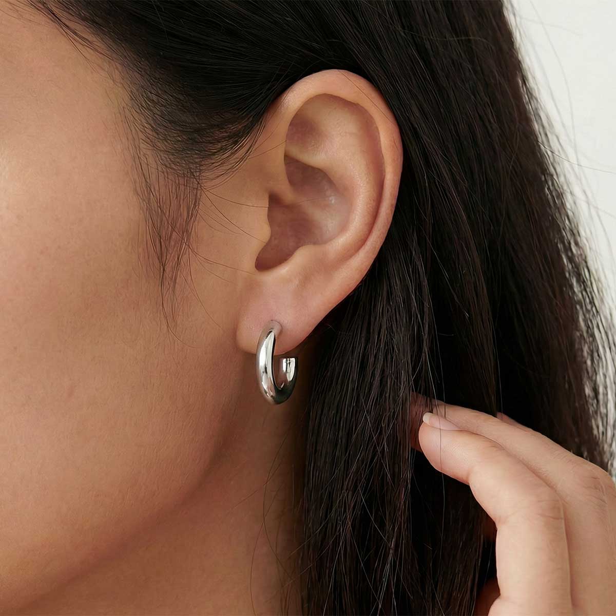 Everyday Small Hoops, Silver