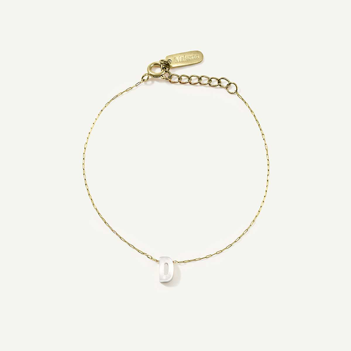 Monogram Mother of Pearl Bracelet