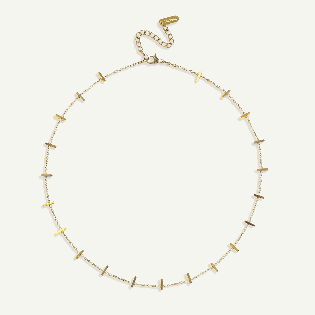 Hina Gold Bar Necklace, Gold