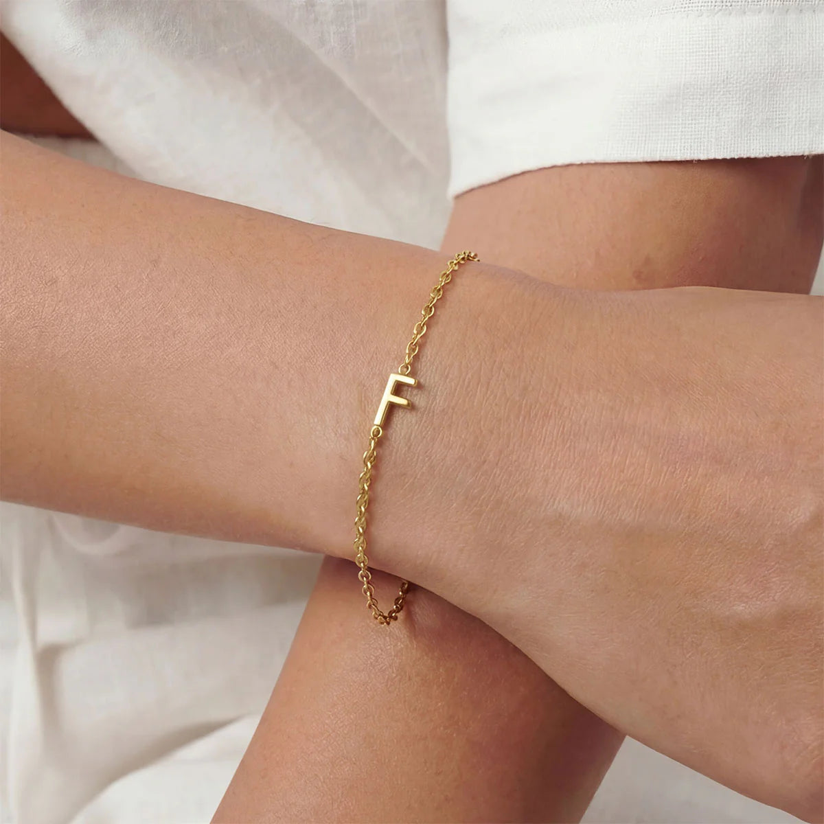 Monogramed Side Bracelet