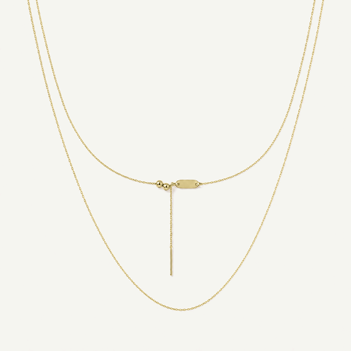 Box Chain 1.1mm Threader Necklace