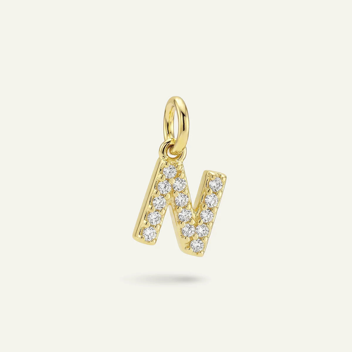 Diamond Monogram Letter Charm