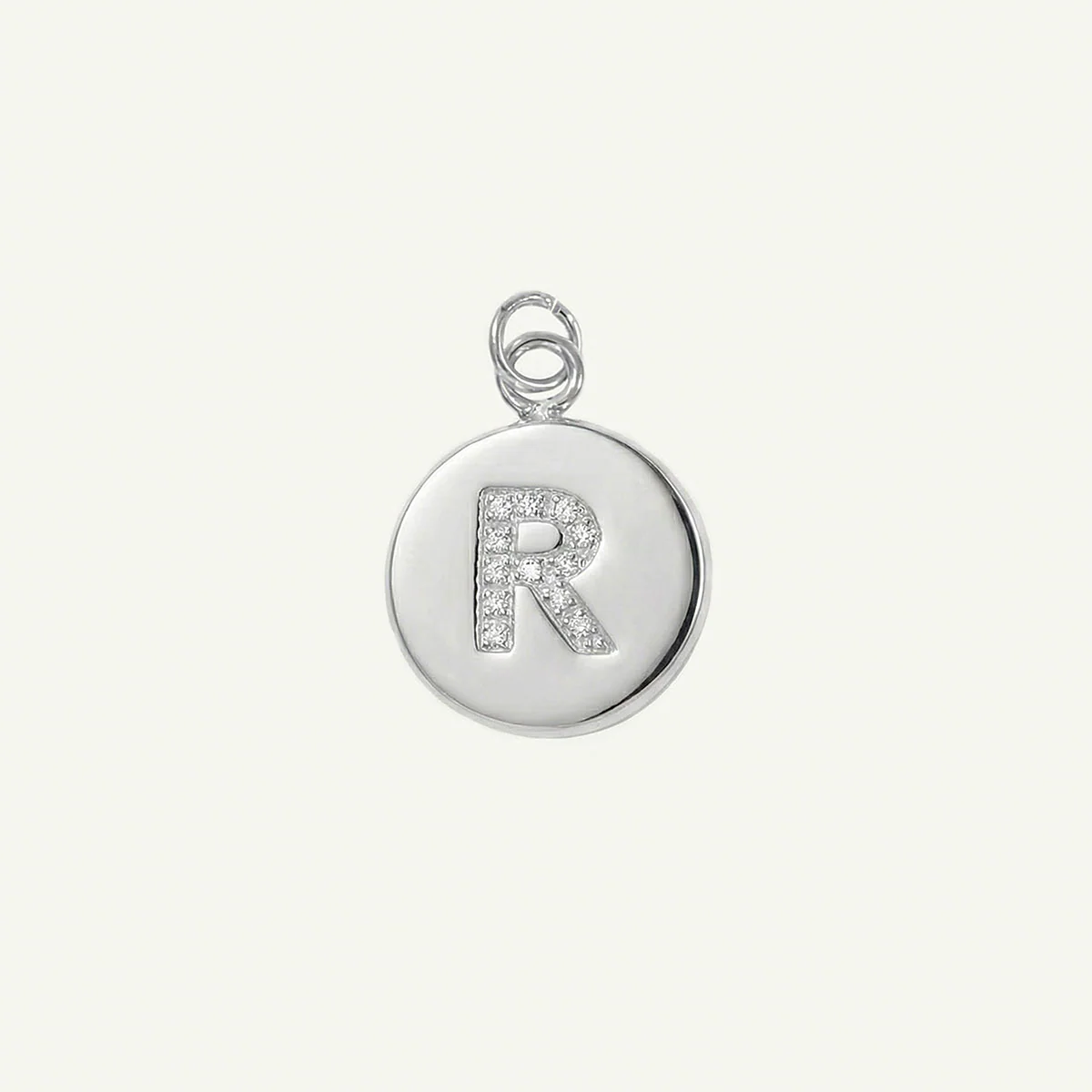 Circle Monogram in Diamond Letter Charm