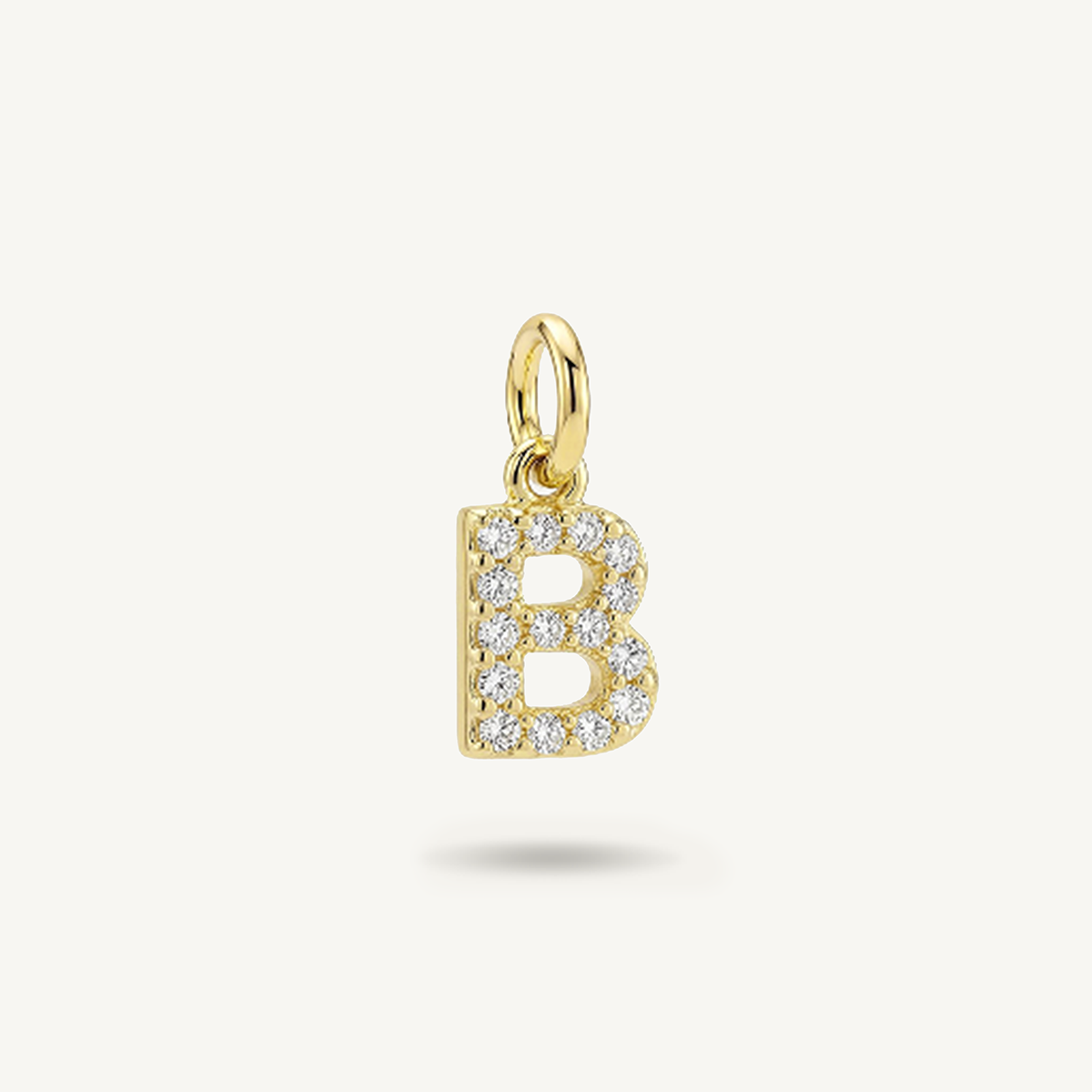 Diamond Monogram Letter Charm