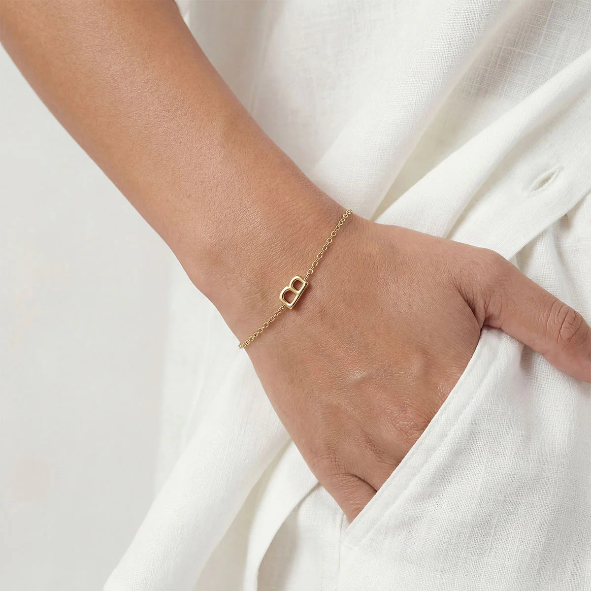Monogramed Side Bracelet