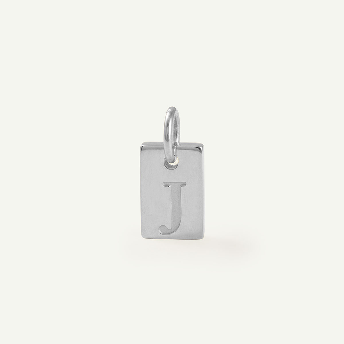 Rectangle Monogram Letter Charm