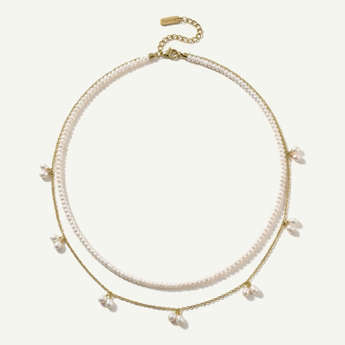 Anuhea Duo Necklace, Gold