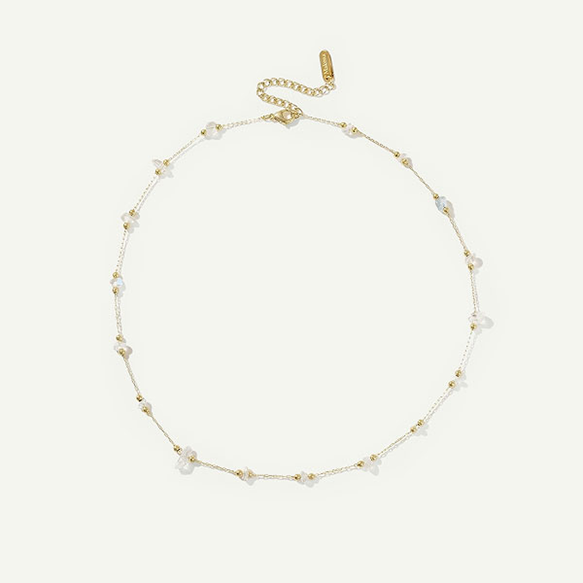 Aniani Endless Glass Necklace, Gold