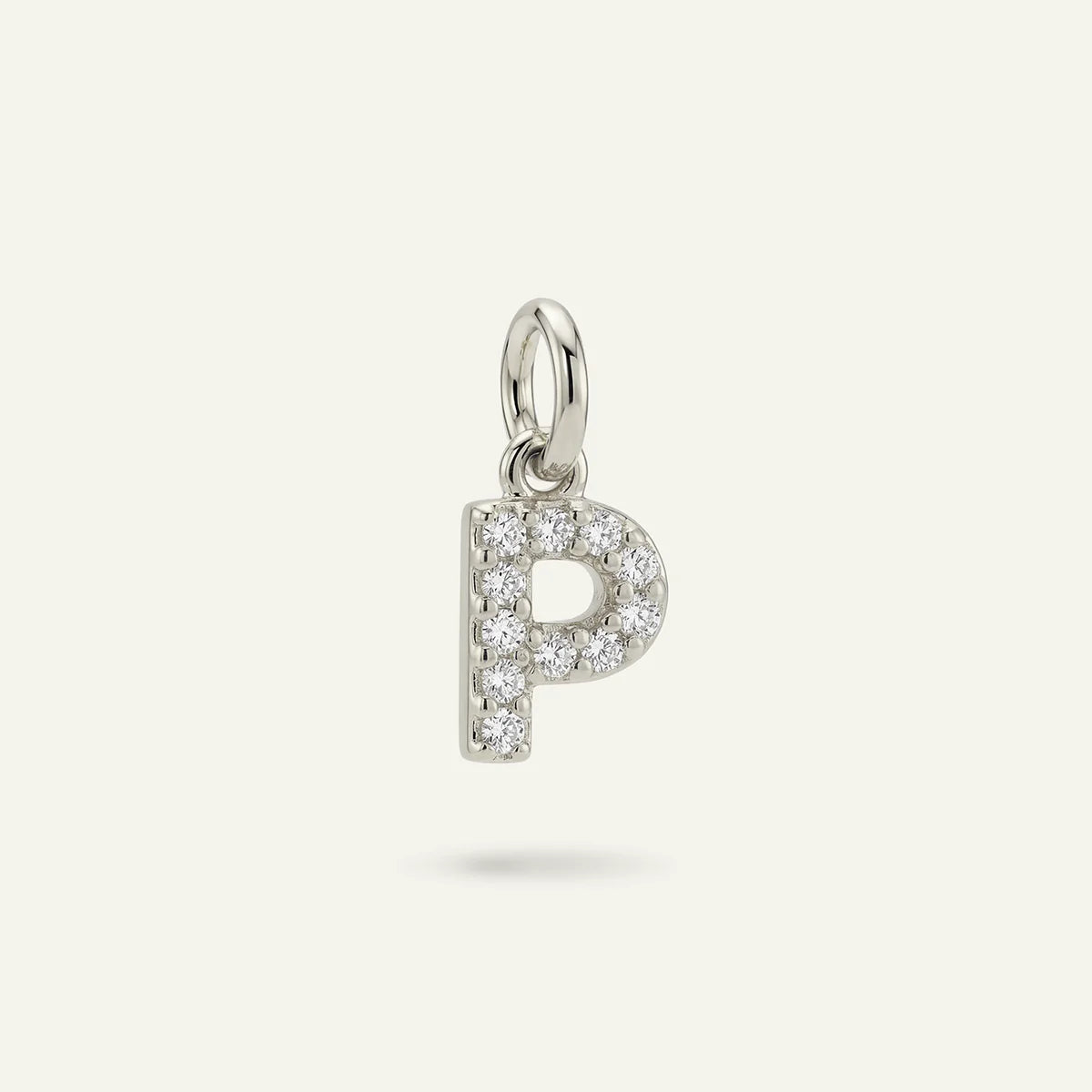 Diamond Monogram Letter Charm