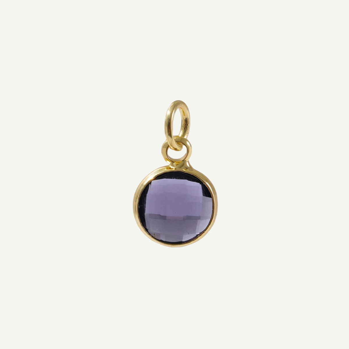 Circle Charm Birthstone