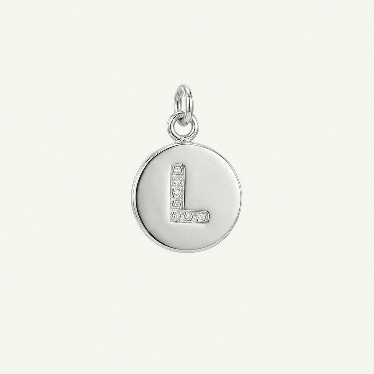 Circle Monogram in Diamond Letter Charm
