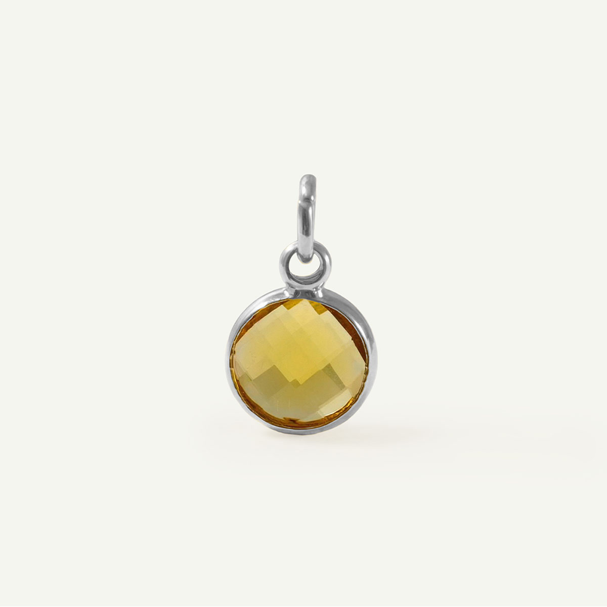 Circle Charm Birthstone