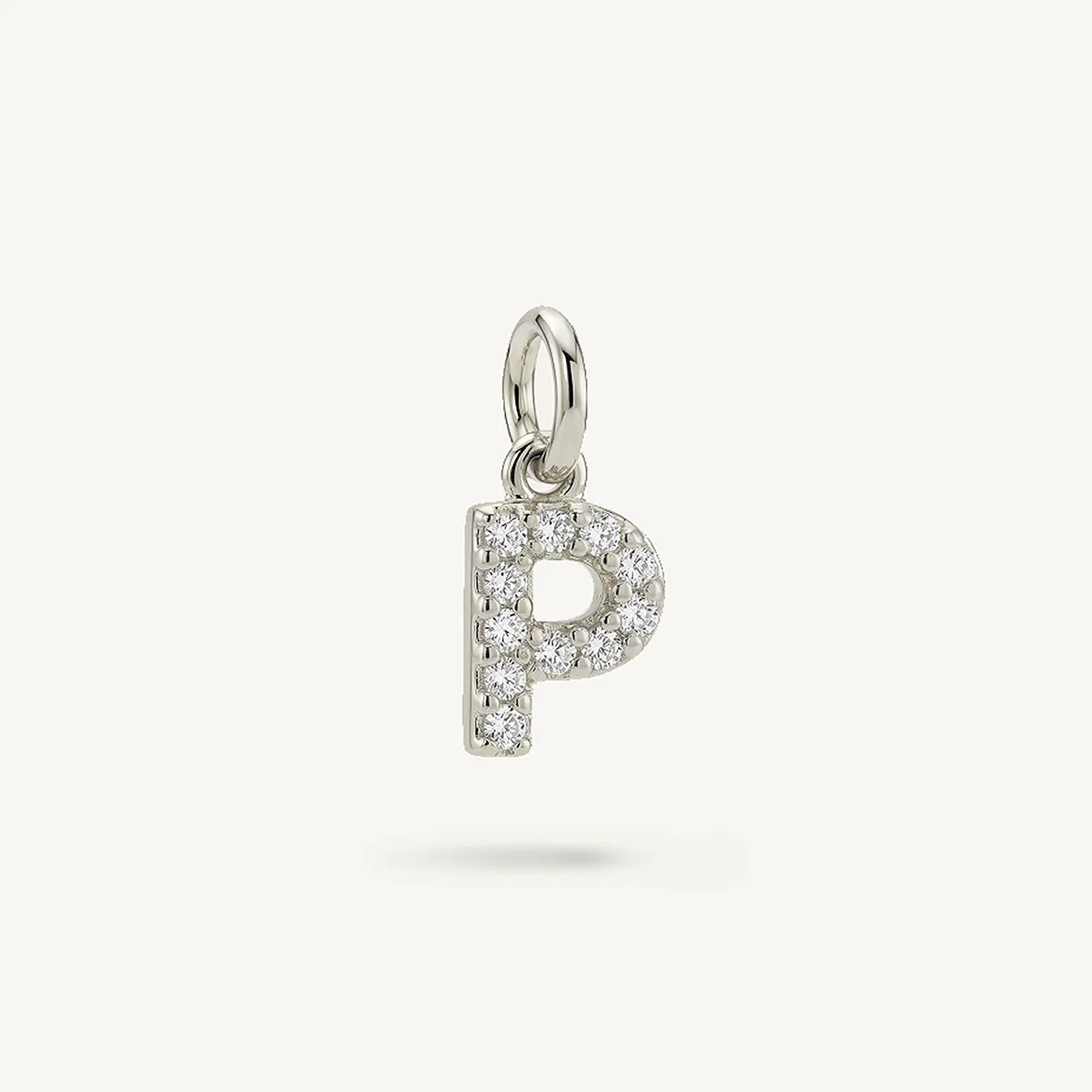 Diamond Monogram Letter Charm
