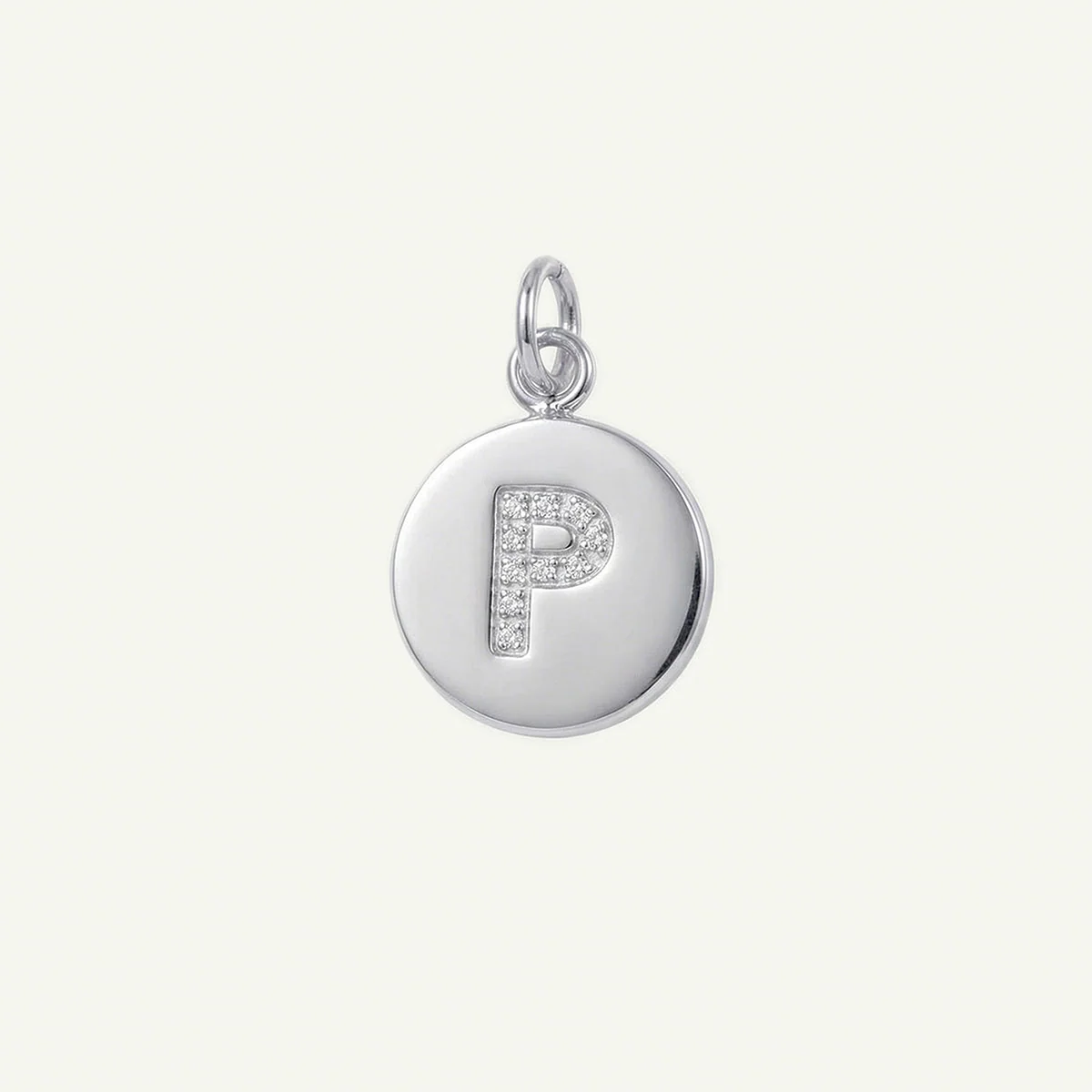 Circle Monogram in Diamond Letter Charm