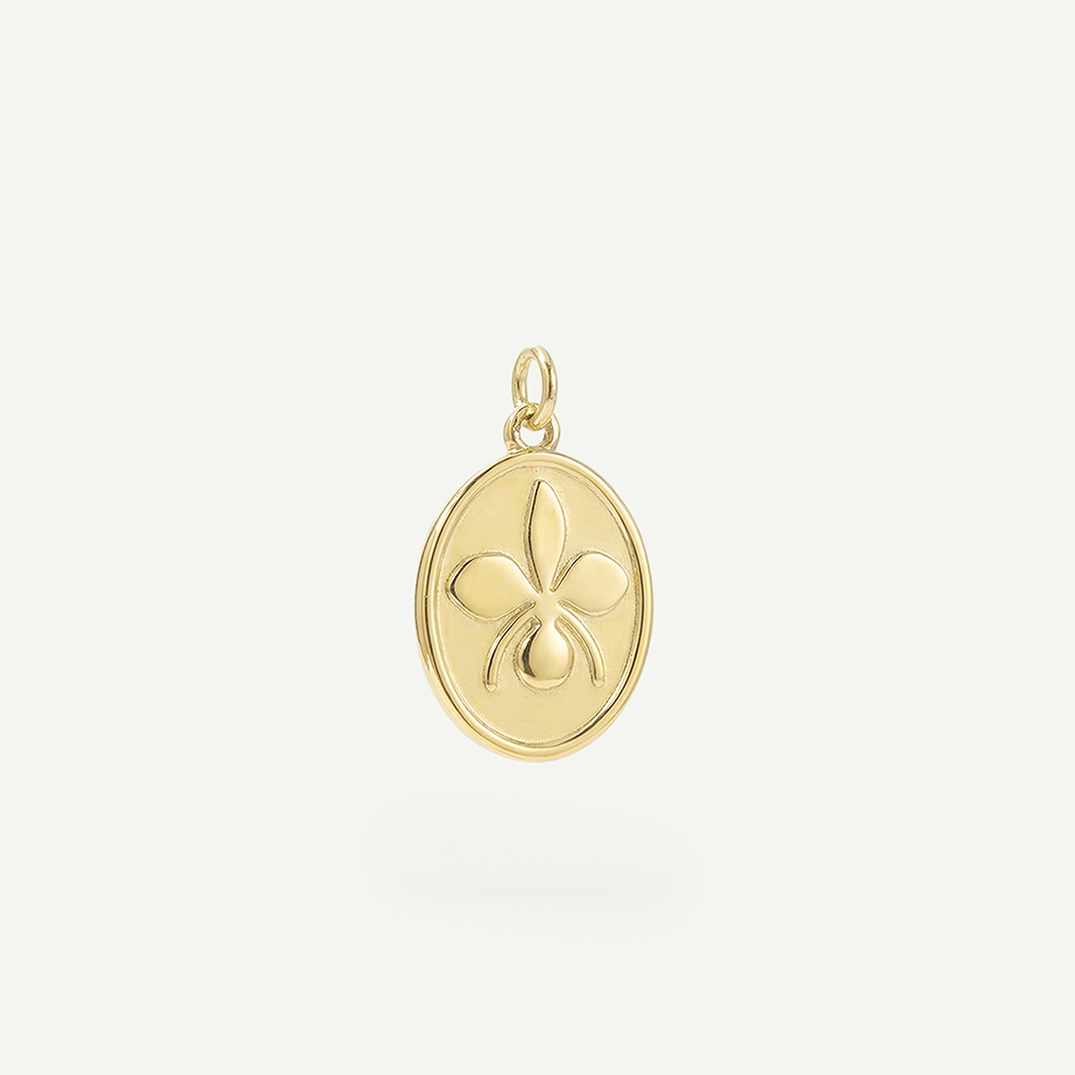 Orchid Oval Charm