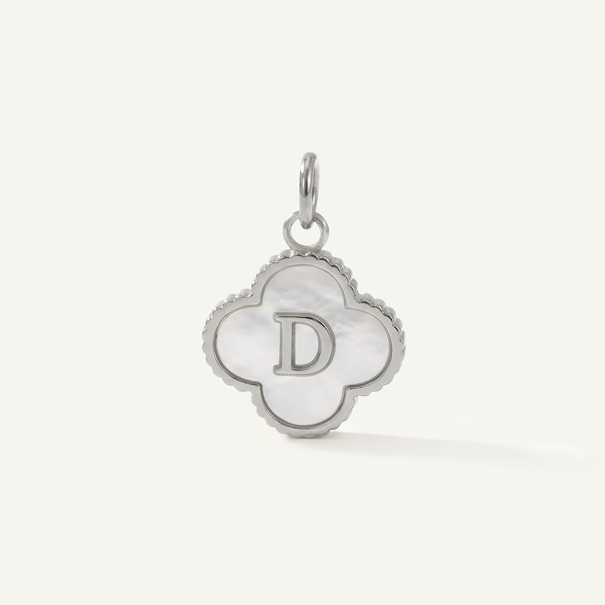 MOP Clove Monogram Letter Charm