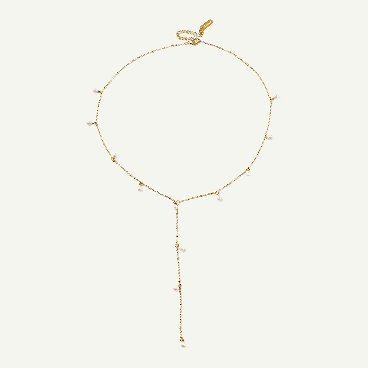 Sierra Pearl Necklace, Gold
