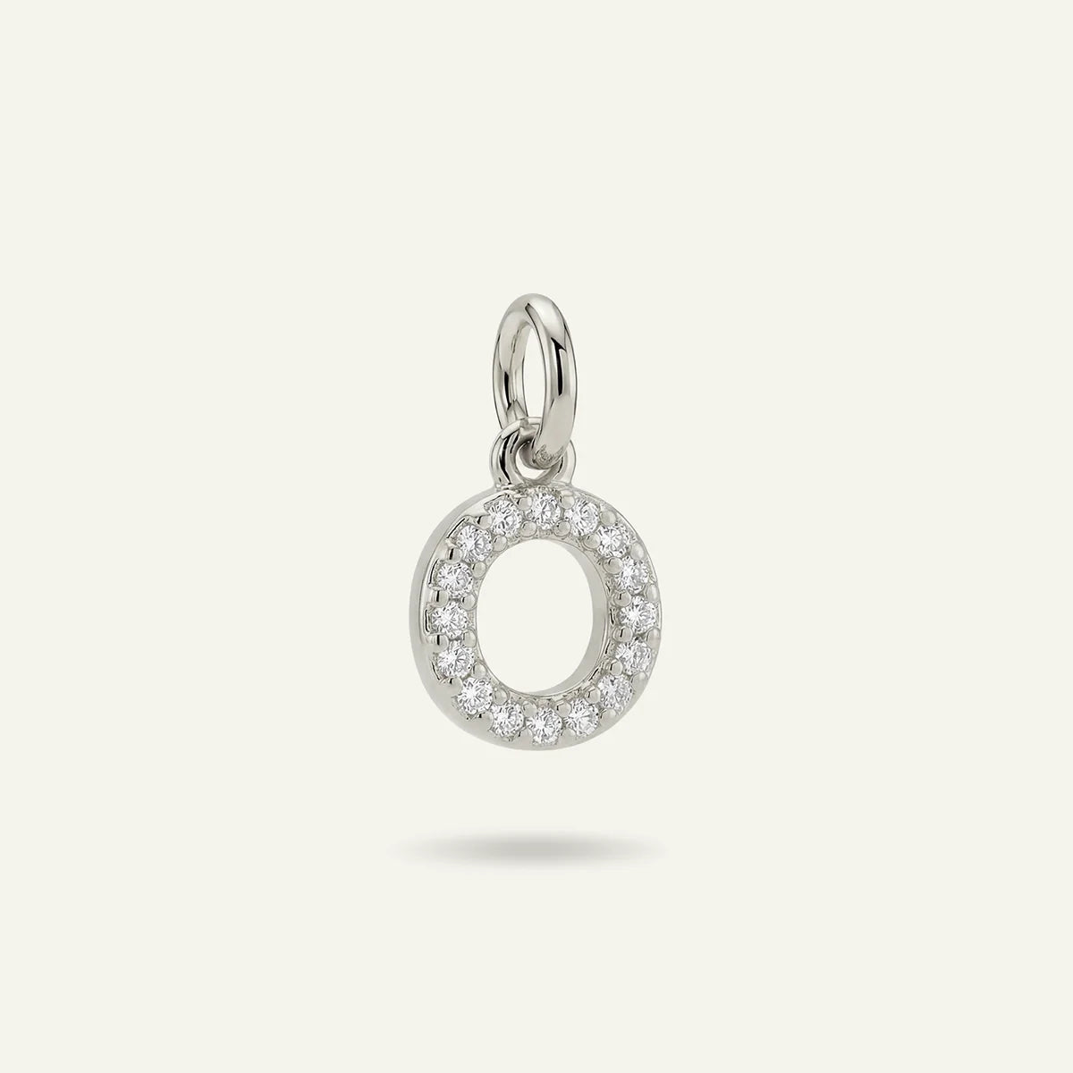 Diamond Monogram Letter Charm