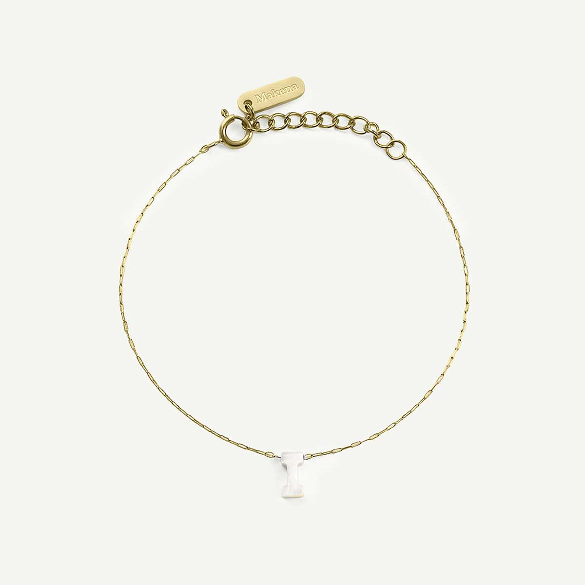 Monogram Mother of Pearl Bracelet