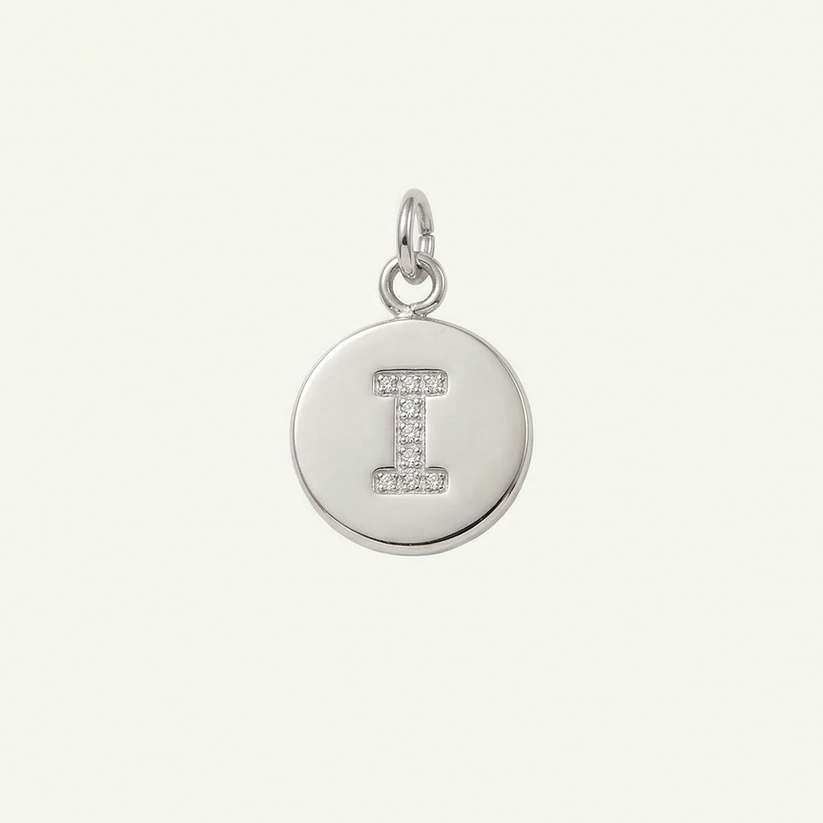 Circle Monogram in Diamond Letter Charm