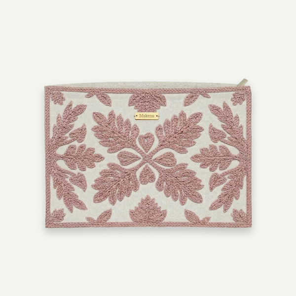 Eva Quilt Embroidered Large Clutch