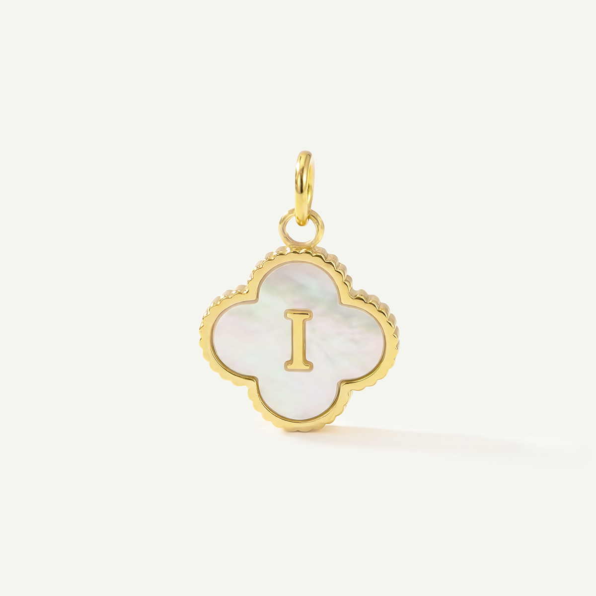 MOP Clove Monogram Letter Charm
