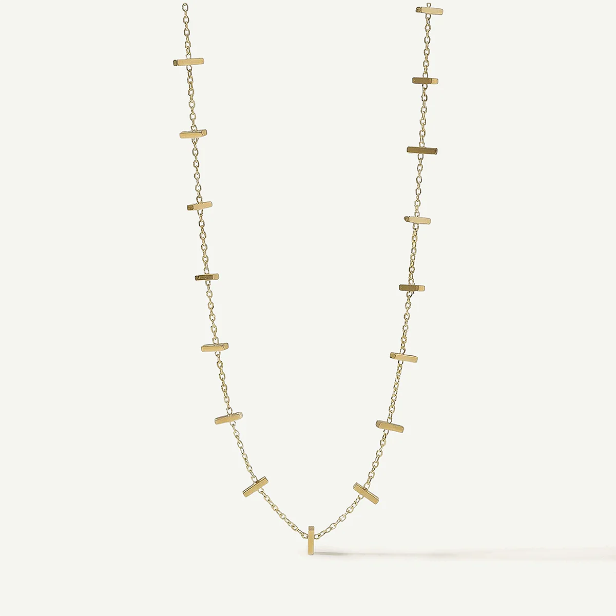 Hina Gold Bar Necklace, Gold