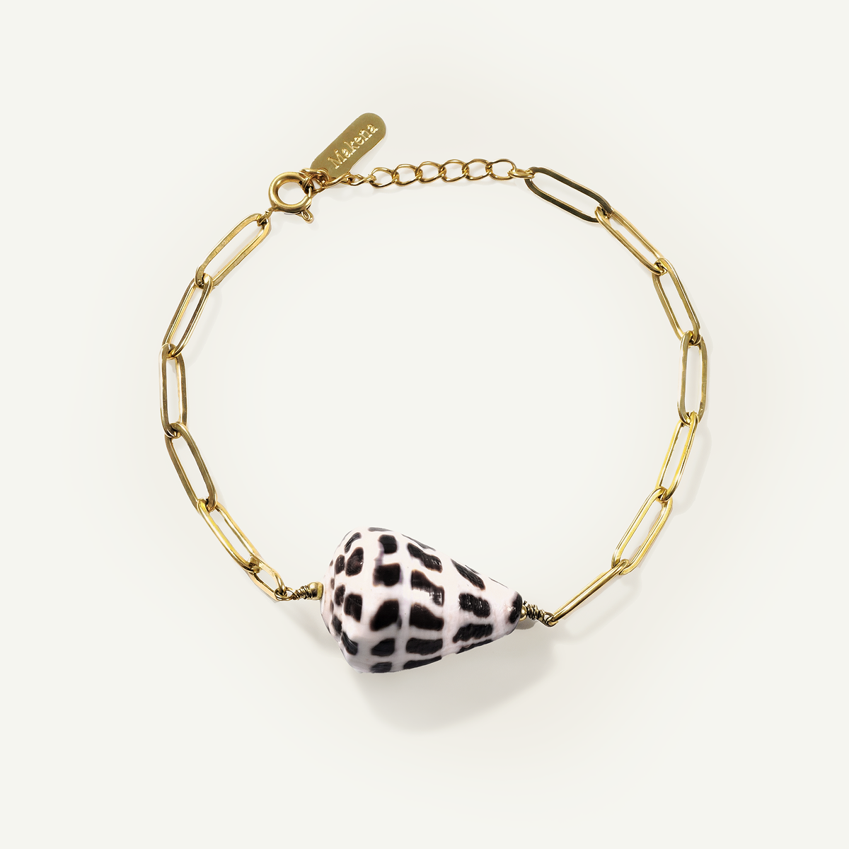 Hebrew Shell Bracelet, Gold