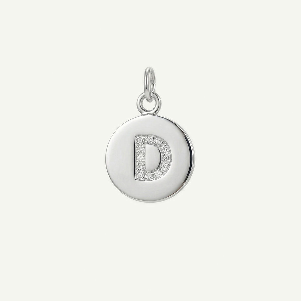 Circle Monogram in Diamond Letter Charm