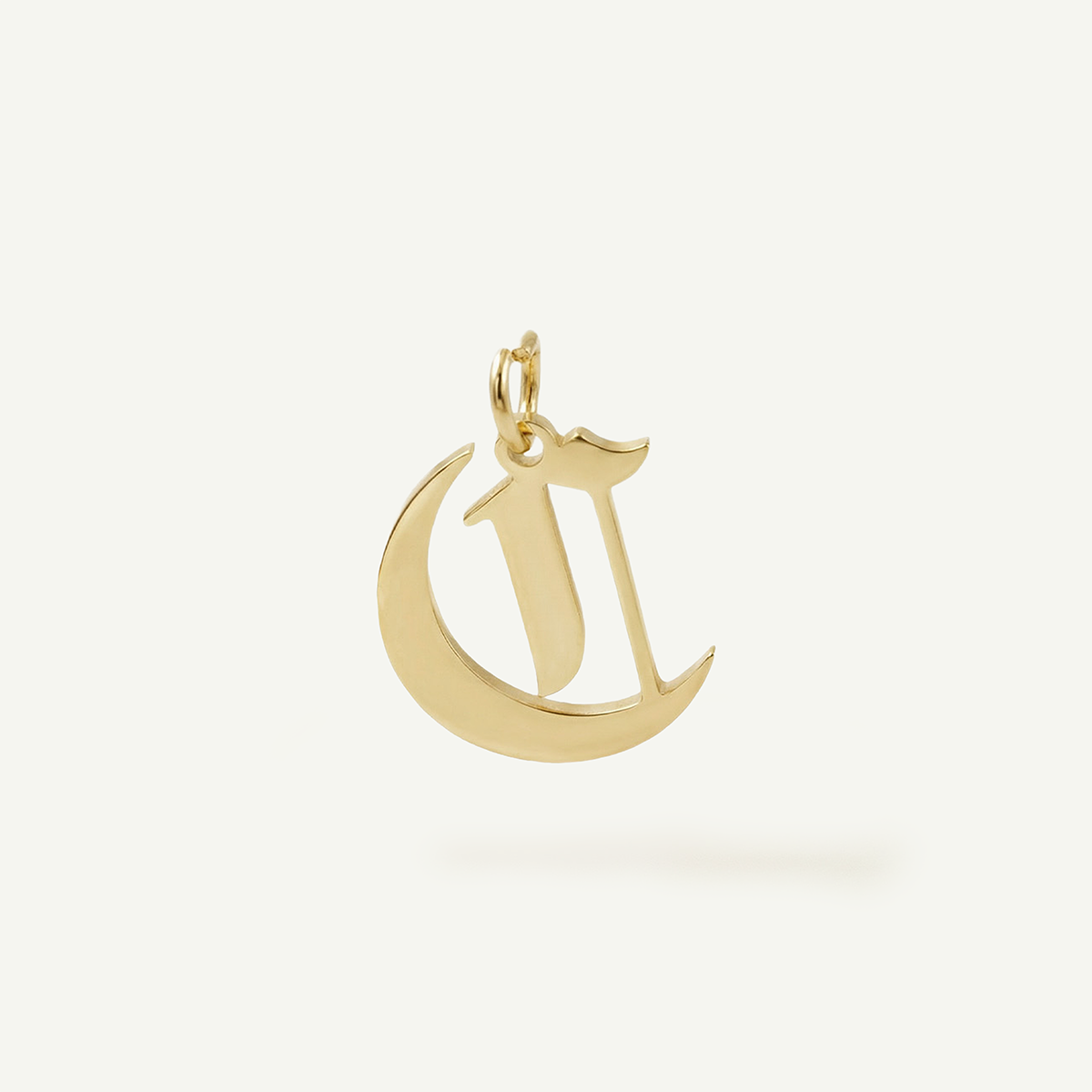 Old English Monogram Charm