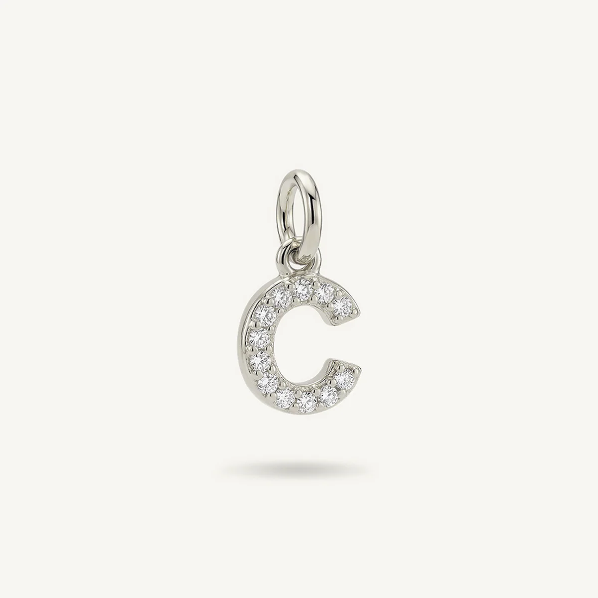 Diamond Monogram Letter Charm