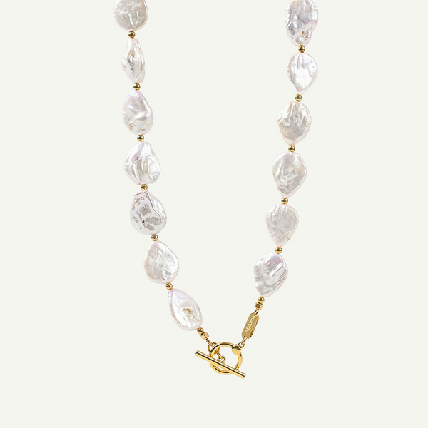 Malia Pearl Choker, Gold
