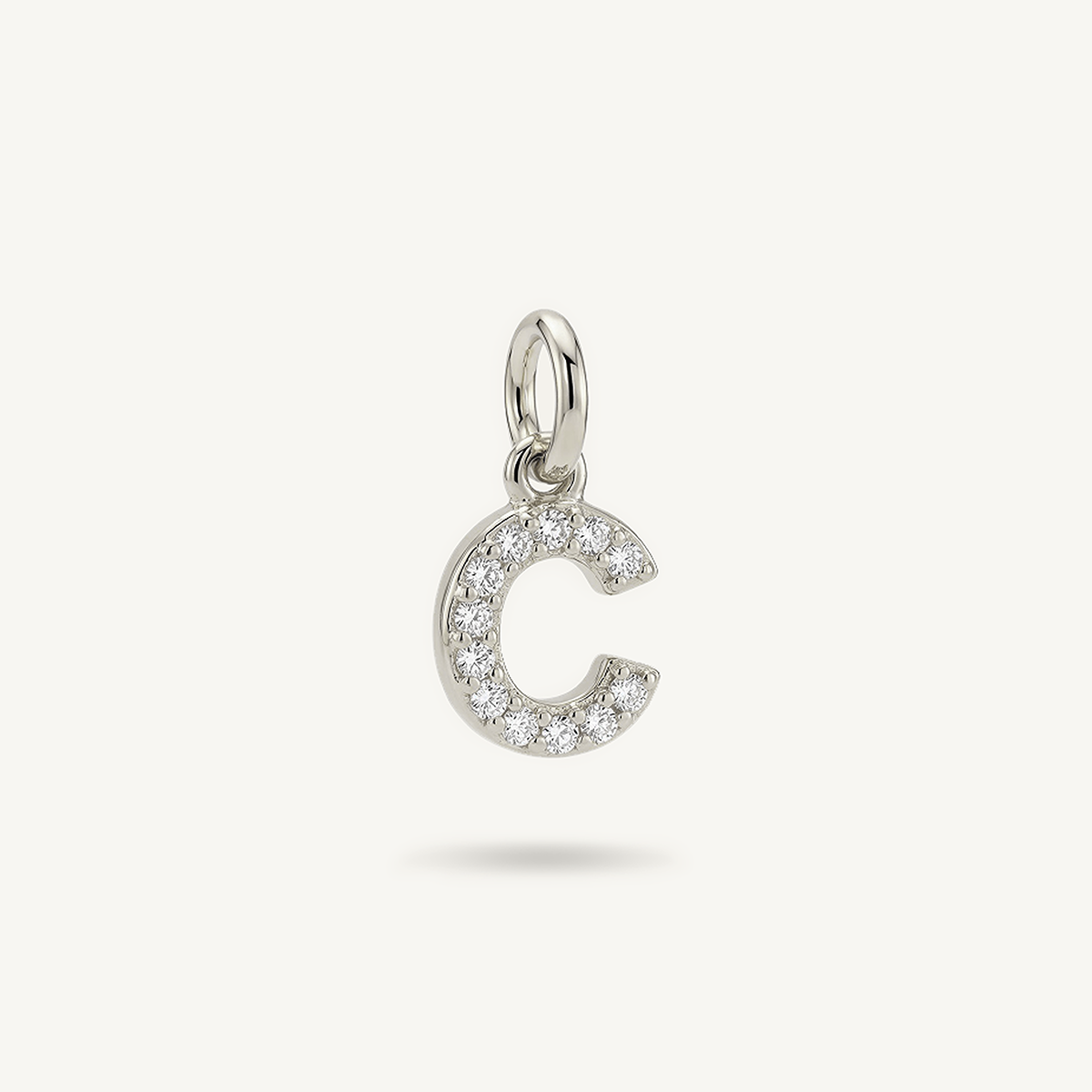 Diamond Monogram Letter Charm