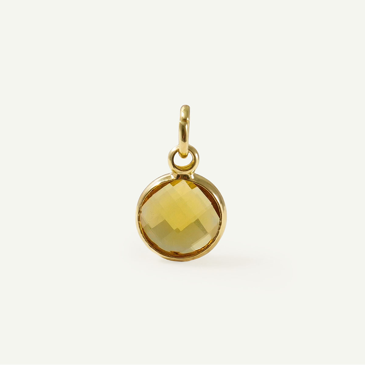 Circle Charm Birthstone