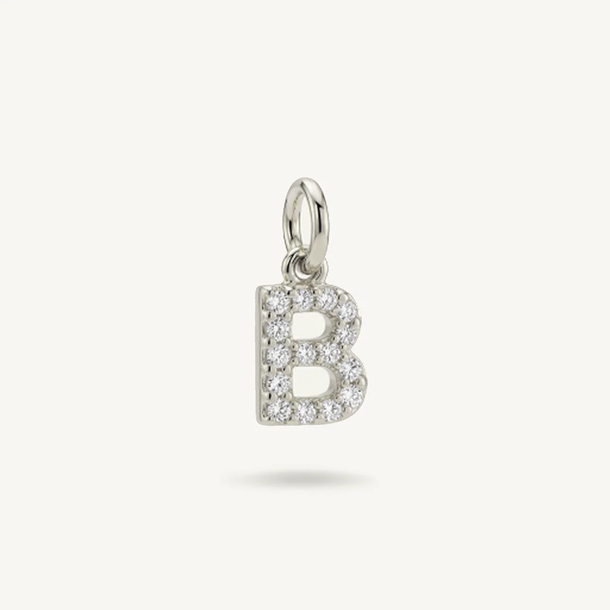 Diamond Monogram Letter Charm