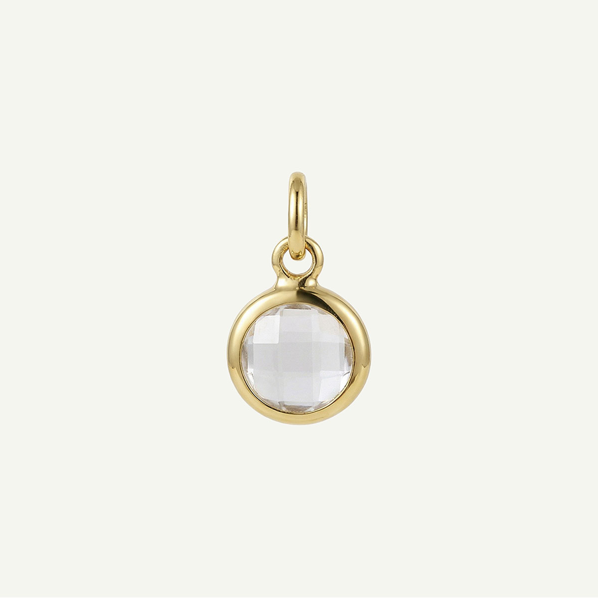 Circle Charm Birthstone