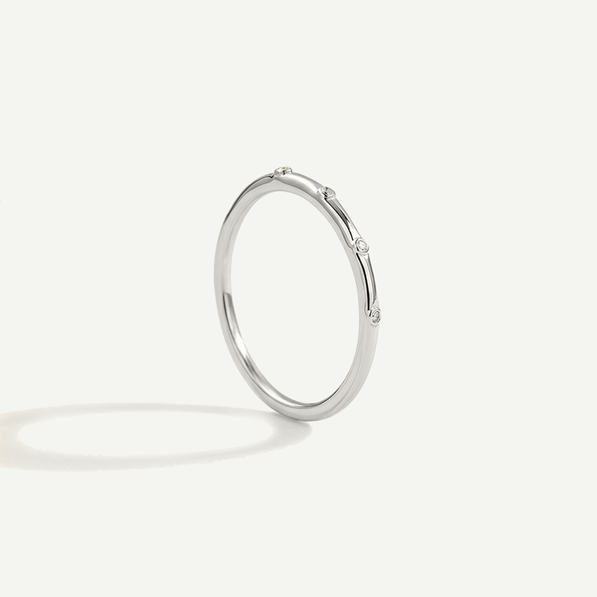 4 Diamond Thin Ring