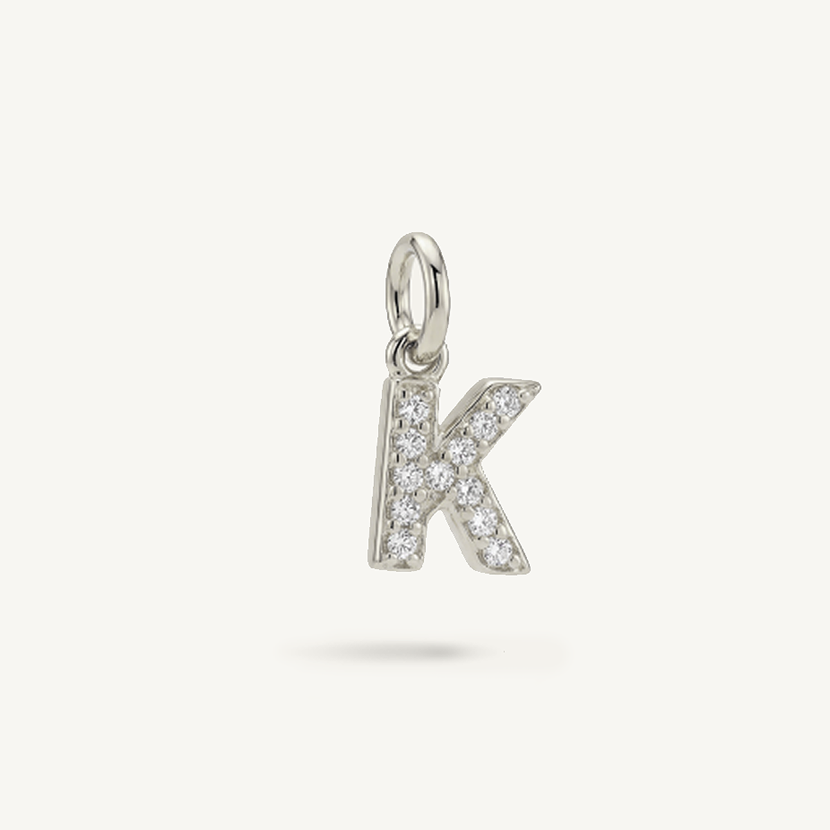 Diamond Monogram Letter Charm